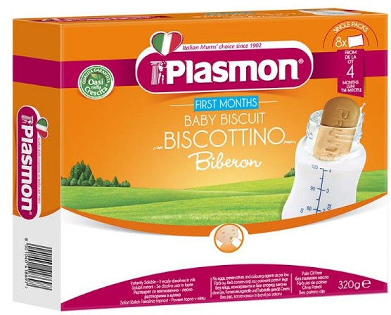 Biscuiți Plasmon pentru biberon, formă pișcot (320 g) - Plasmon