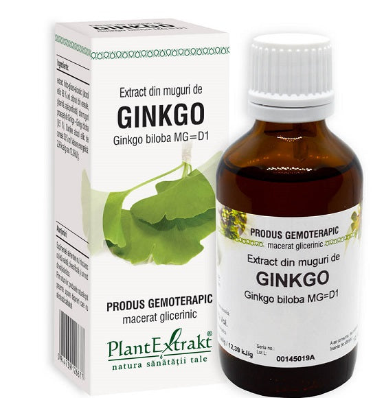 Extract din Muguri de Ginkgo Biloba, 50 ml-PLAX.00136