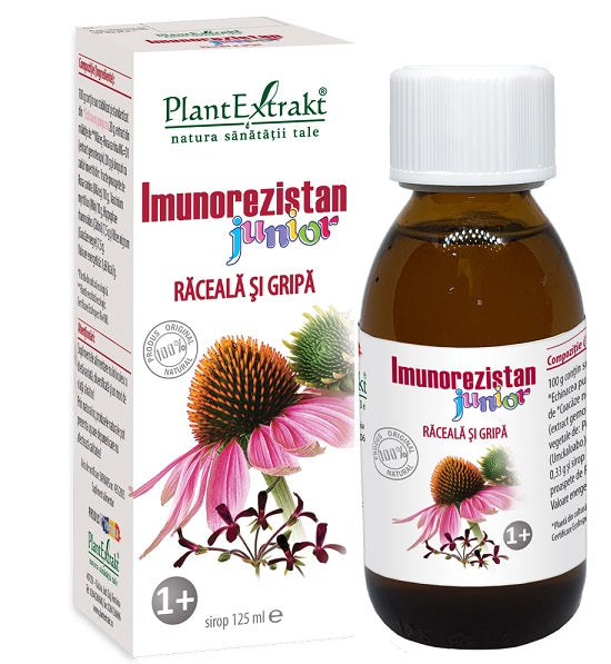 Imunorezistan raceala si gripa junior 125ml - Plantextrakt