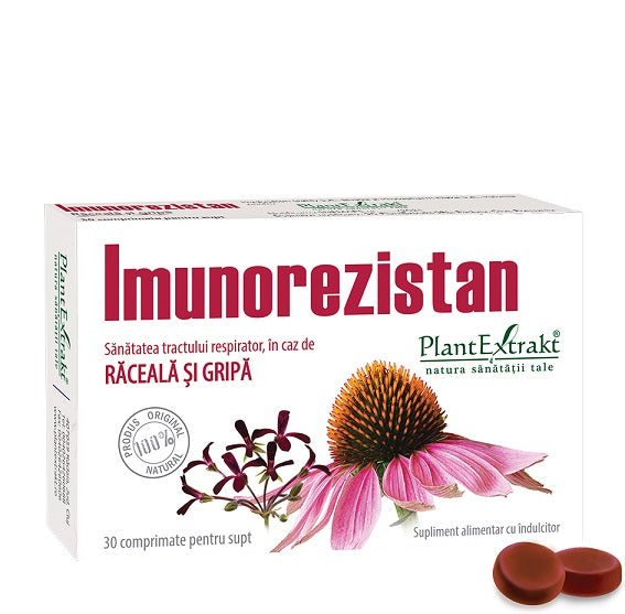 Imunorezistan raceala si gripa 30cpr de supt - Plantextrakt