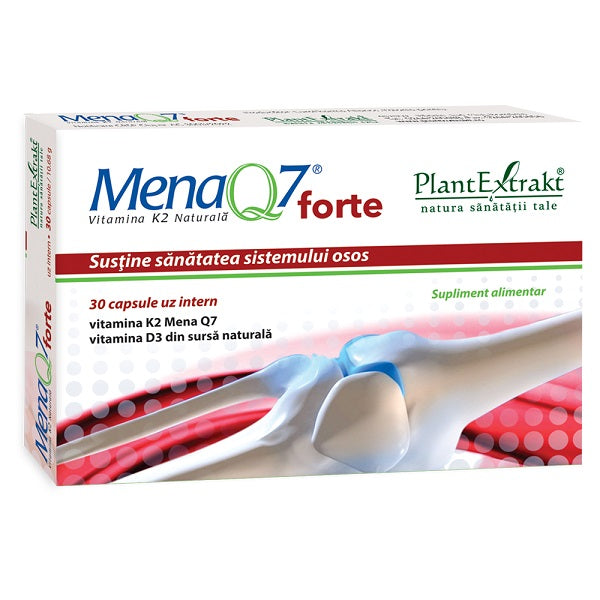 Mena Q7 Forte Vitamina K2 Naturala, 30 capsule-PLAX.00248