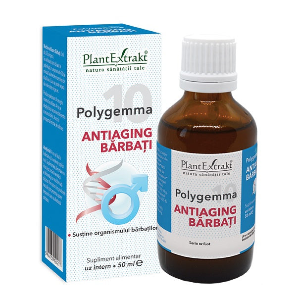 Polygemma 10 antiaging barbati 50ml - Plantextrakt