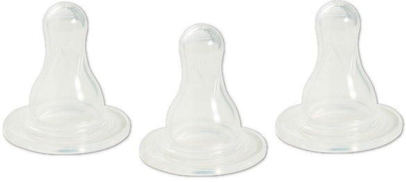 Tetina silicon rotunda orificiu forma x +9luni 3buc/set - Primii Pasi