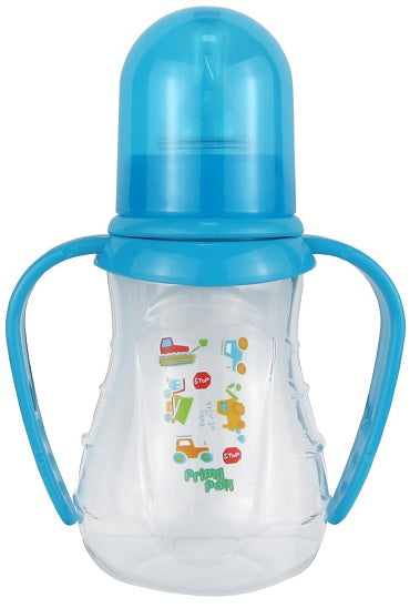 Biberon manere tetina silicon rotunda +0luni 150ml - Primii Pasi