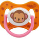 Suzeta silicon rotunda desen animale +6luni 2buc/set - Primii Pasi