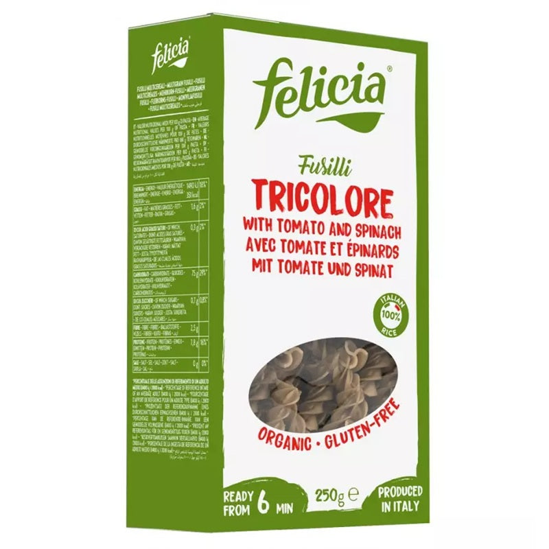 Fusilli eco tricolore 250gr - Pronat