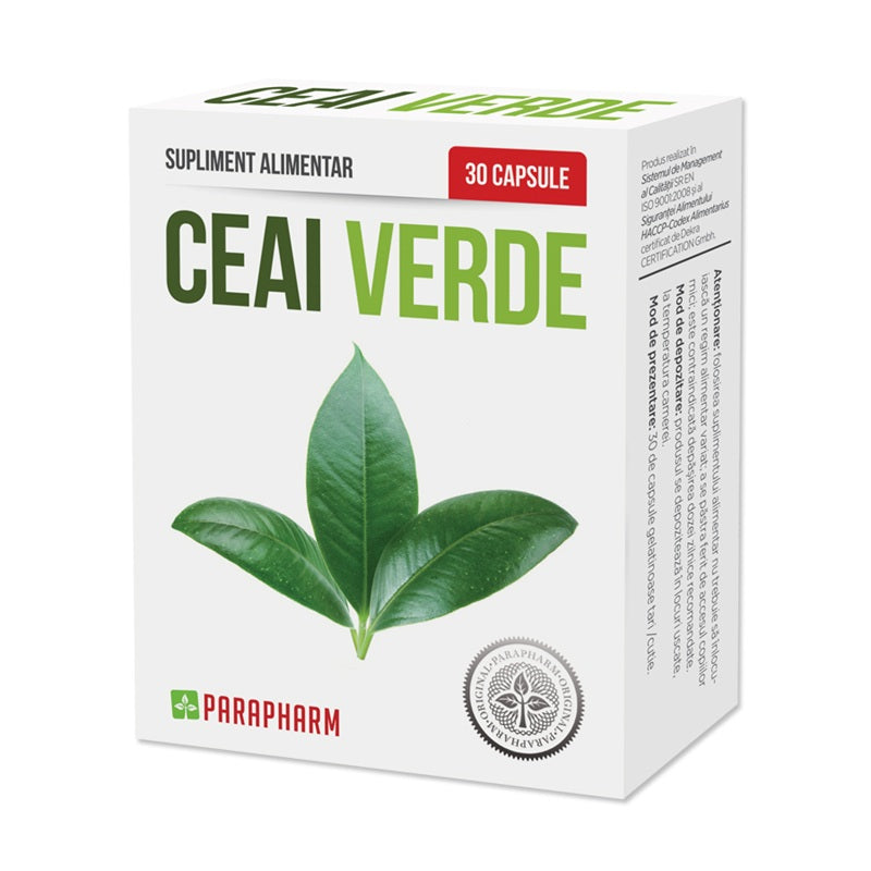 Ceai verde 30cps - Quantum Pharm