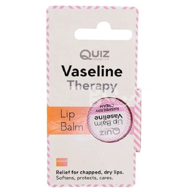 Balsam de buze cu vaselina Zmeura, 10 ml-QUIZ.00020