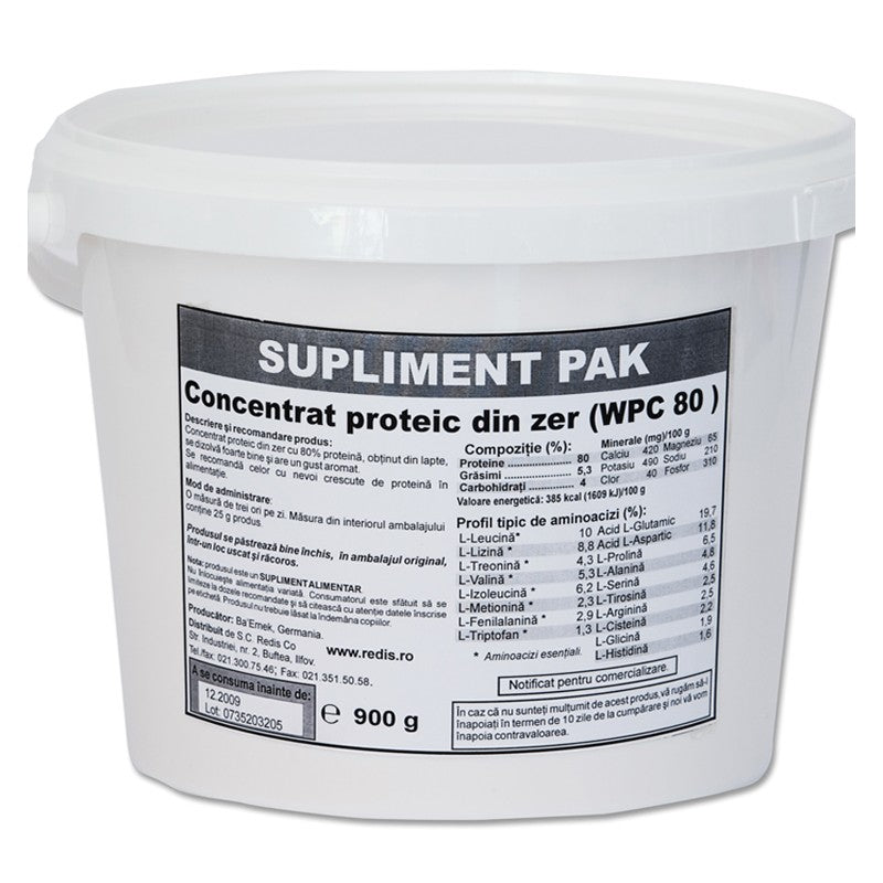 Concentrat din zer (WPC80), 900 gr-REDI.00047