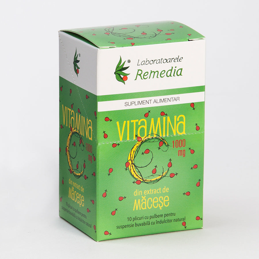 Vitamina C 1000 mg macese, 10 dz-REME.00038