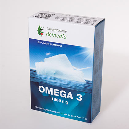 Omega 3 ulei de peste 1000 mg, 30 cps moi-REME.00069