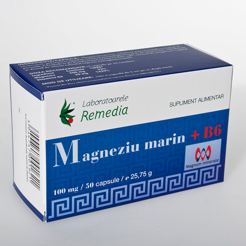 Magneziu marin + B6 100 mg, 50 cps-REME.00071