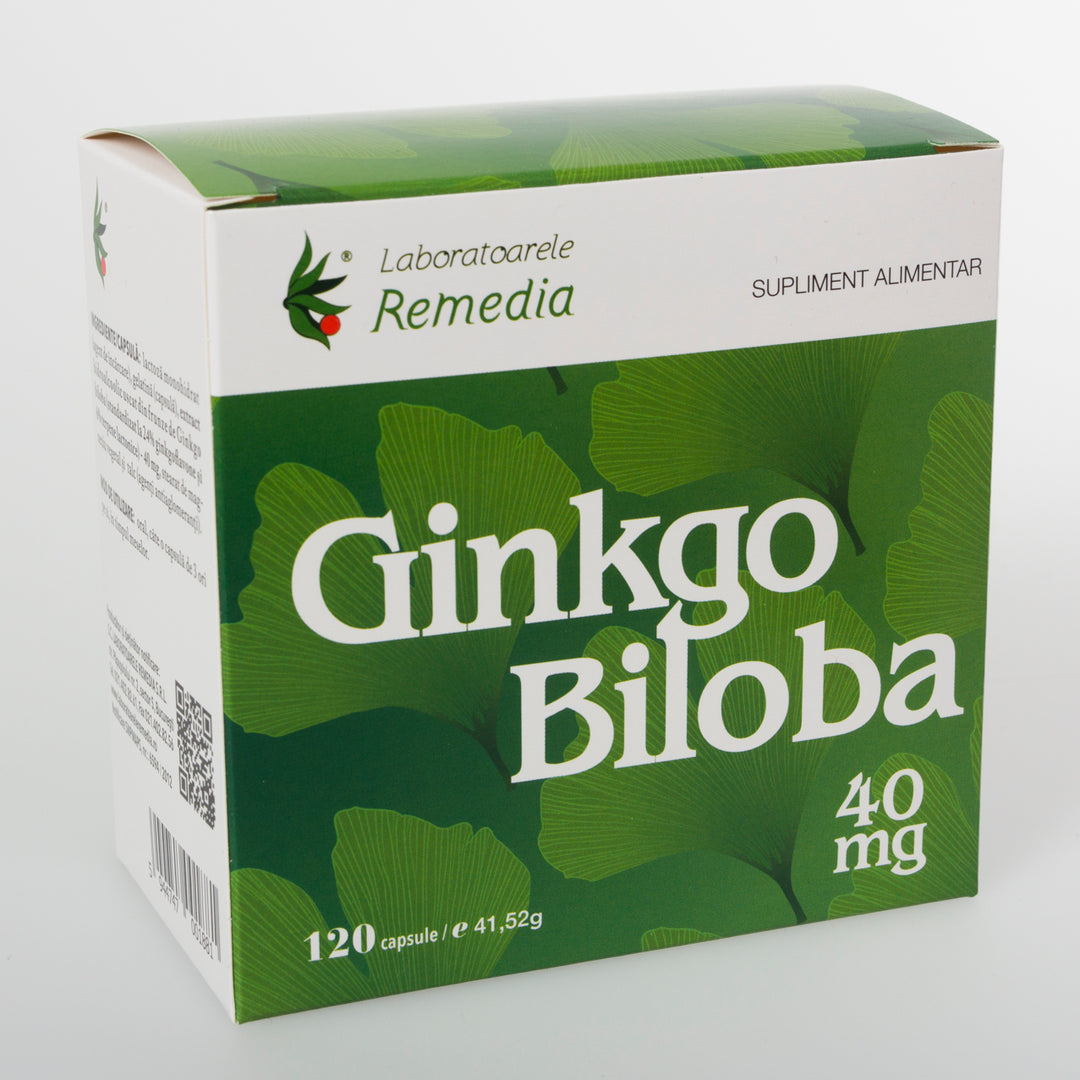 Ginkgo biloba 40mg 120cps - Remedia