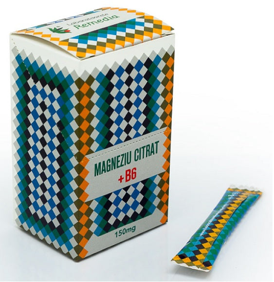 Magneziu citrat+b6 25stickuri - Remedia