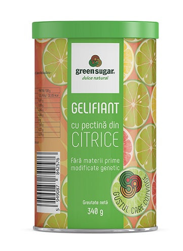 Green sugar gelifiant cu pectina din citrice 340gr - Remedia