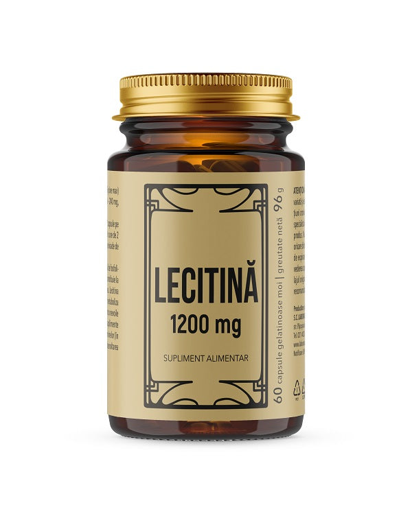 Lecitina 1200mg 60cps gelatinoase moi - Remedia