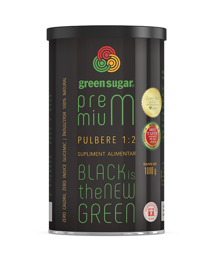 Green sugar premium 1:2 pulbere (cut.metal) 1000gr - Remedia