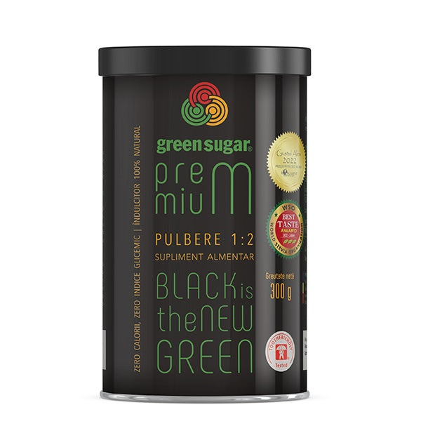 Green sugar premium 1:2 pulbere (cut.metal) 300gr - Remedia