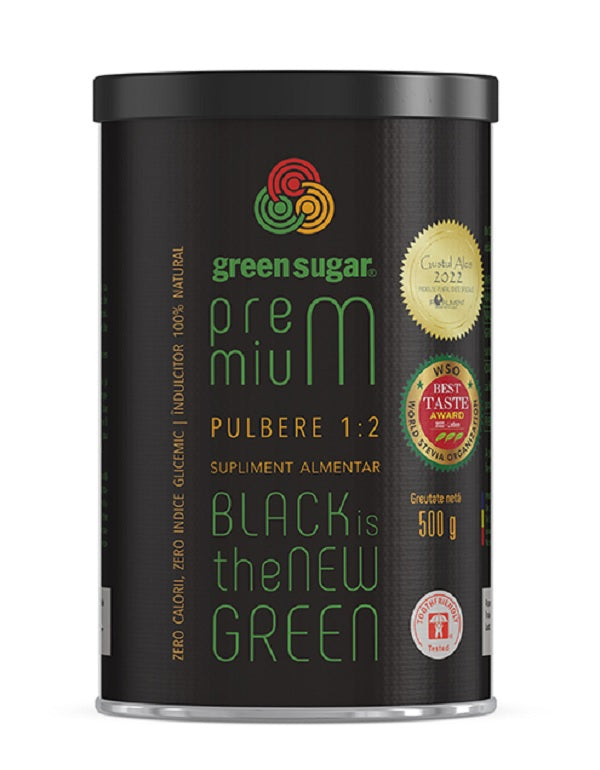 Green sugar premium 1:2 pulbere (cut.metal) 500gr - Remedia