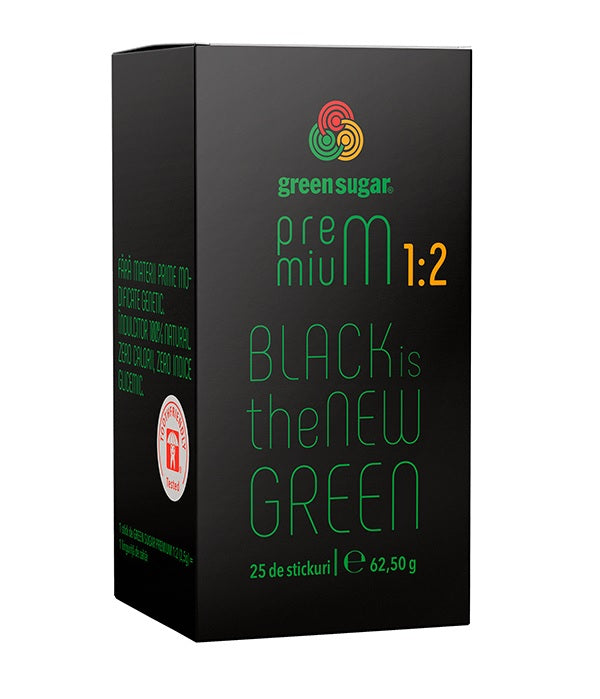 Green sugar premium 1:2 2,5gr*25buc (stick-uri) - Remedia