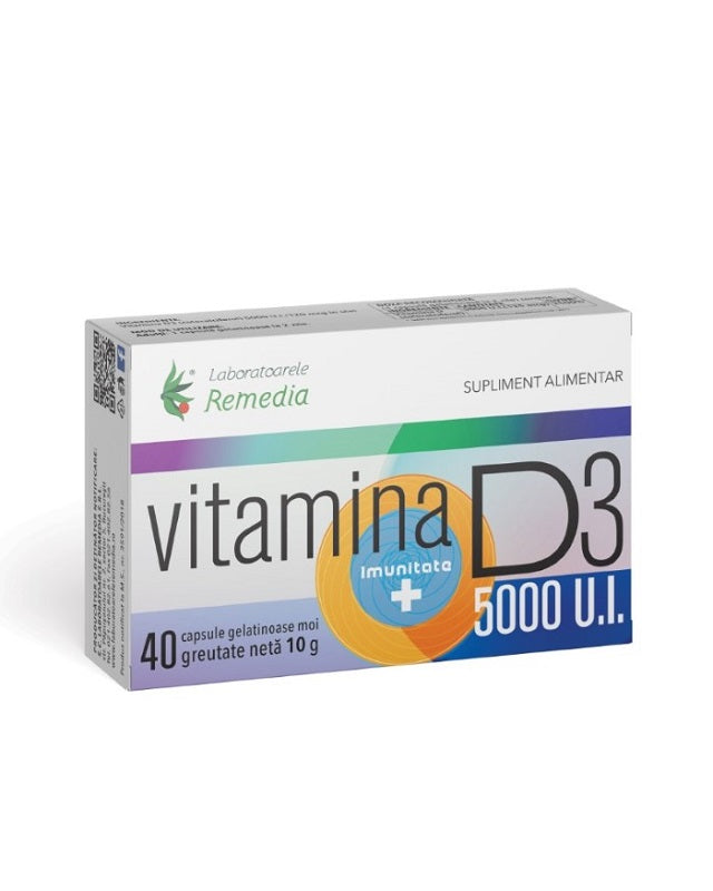 Vitamina d3 5000ui 40cps gelatinoase moi - Remedia
