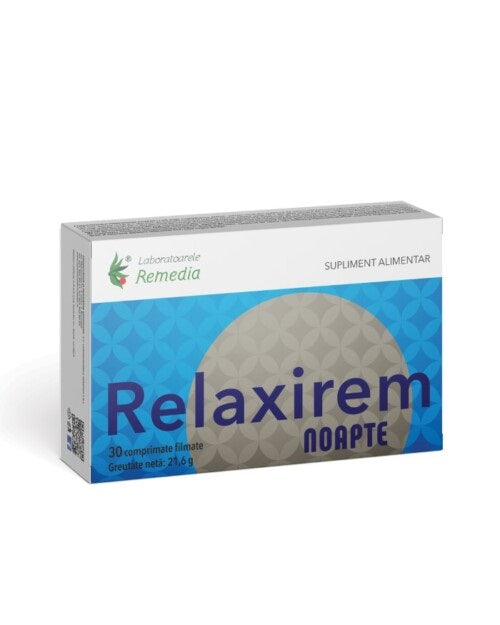 Relaxirem noapte 30cpr filmate - Remedia