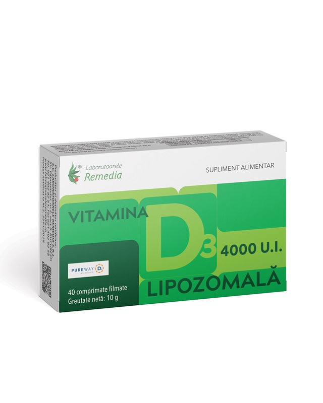 Vitamina d3 4000ui lipozomala 40cpr filmate - Remedia