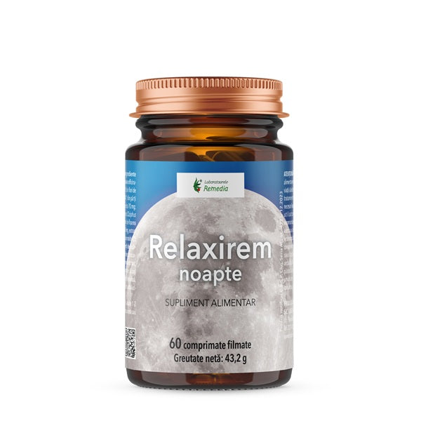 Relaxirem noapte 60cpr filmate - Remedia