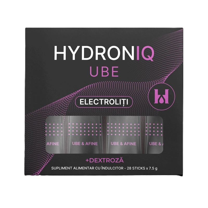 Hydroniq Ube și Afine electroliți 28 stickuri x 7,5 g – Remedia
