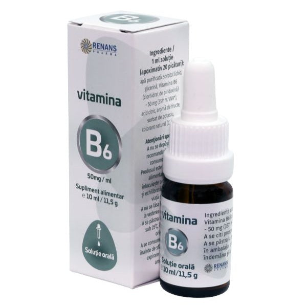 Vitamina b6 50mg/ml 10ml - Renans Pharma