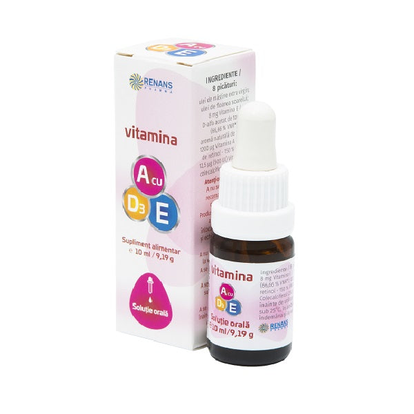Vitamina a cu e si d3 10ml - Renans Pharma