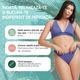 Slip menstrual protectie UV30+ absorbtie moderata Galaxy violet - FemiEko