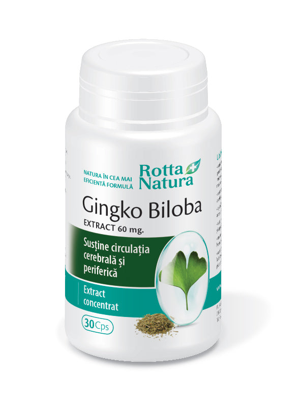 Gingko biloba extract 60mg 30cps - Rotta Natura