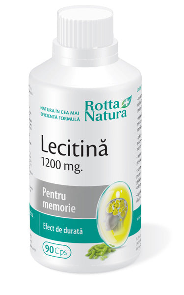 Lecitină 1200 mg (90 capsule) – Rotta Natura - Lecitină din soia
