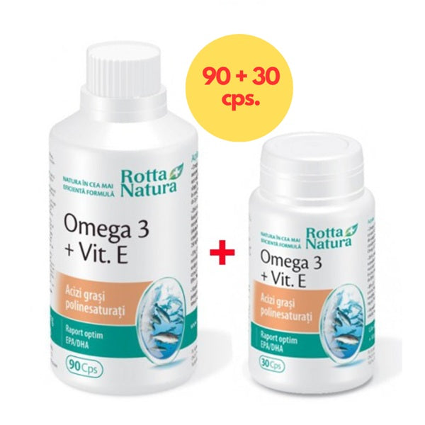 Omega 3 +vit. e 90cps+30cps pch - Rotta Natura