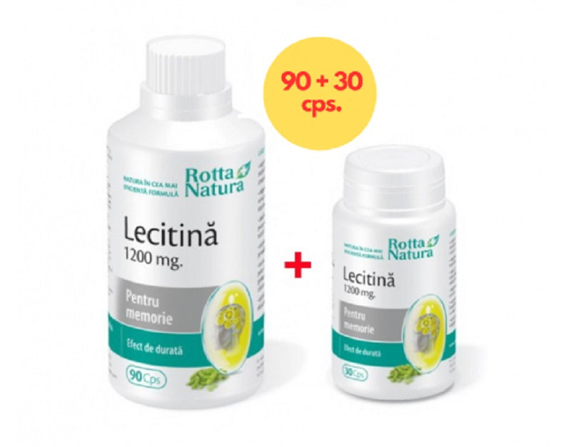 Lecitina 1200mg 90cps+30cps pch - Rotta Natura