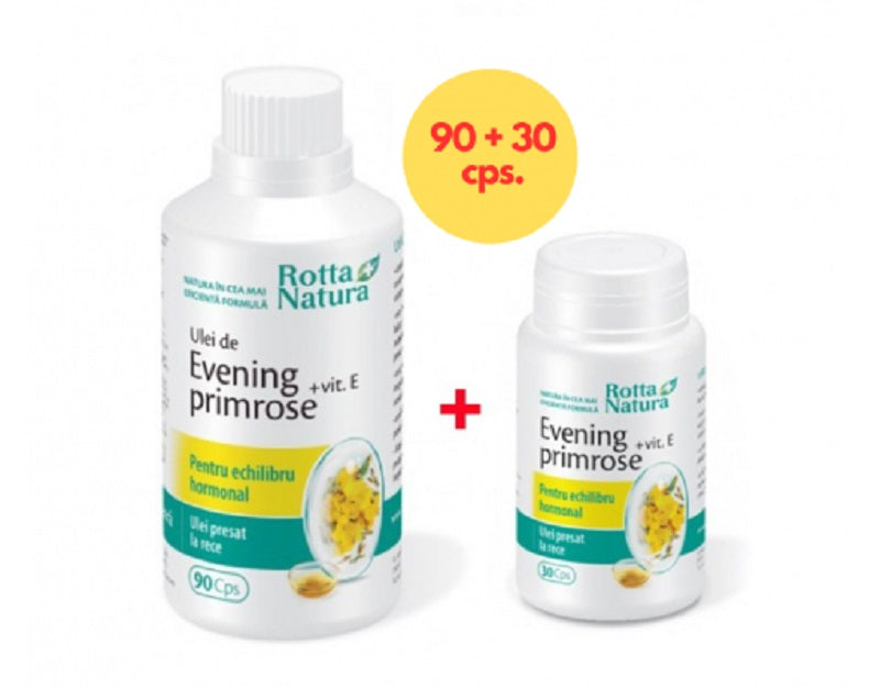 Evening Primrose + Vitamina E, 90 cps + 30 cps PCH-ROTT.00149