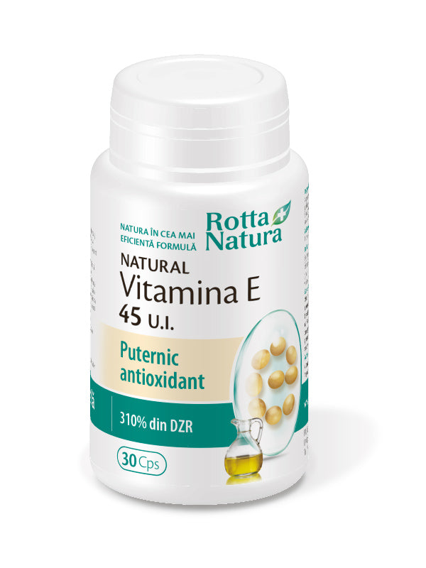 Vitamina e naturala 45ui 30cps - Rotta Natura