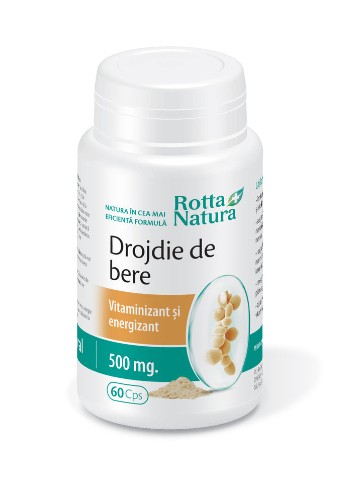 Drojdie de bere 500 mg, 60 cps-ROTT.00176