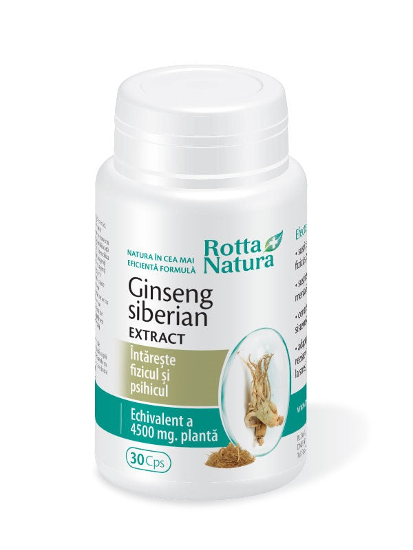 Ginseng siberian extract 30cps - Rotta Natura