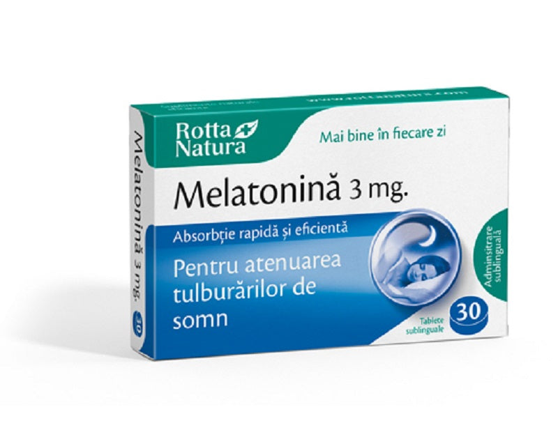 Melatonina 3 mg, 30 cpr sublinguale-ROTT.00207