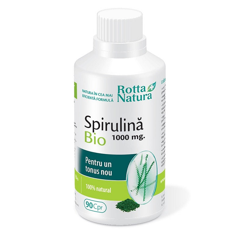 Spirulina BIO 1000 mg 90 comprimate - Rotta Natura