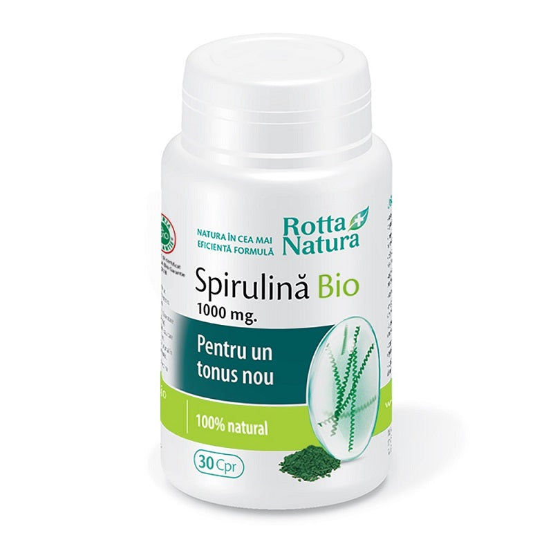 Spirulina Bio 1000 mg, 30 cpr-ROTT.00211