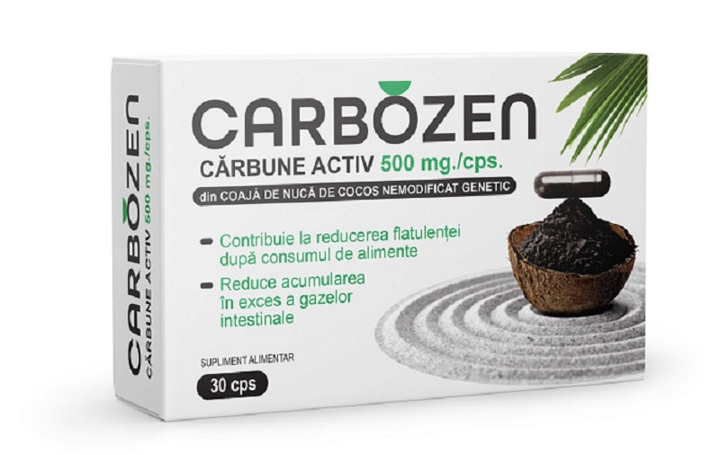 Carbozen carbune activ 500 mg, 30 cps-ROTT.00227
