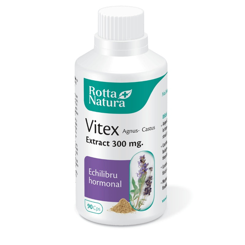 Vitex agnus castus extract 300mg 90cps - Rotta Natura