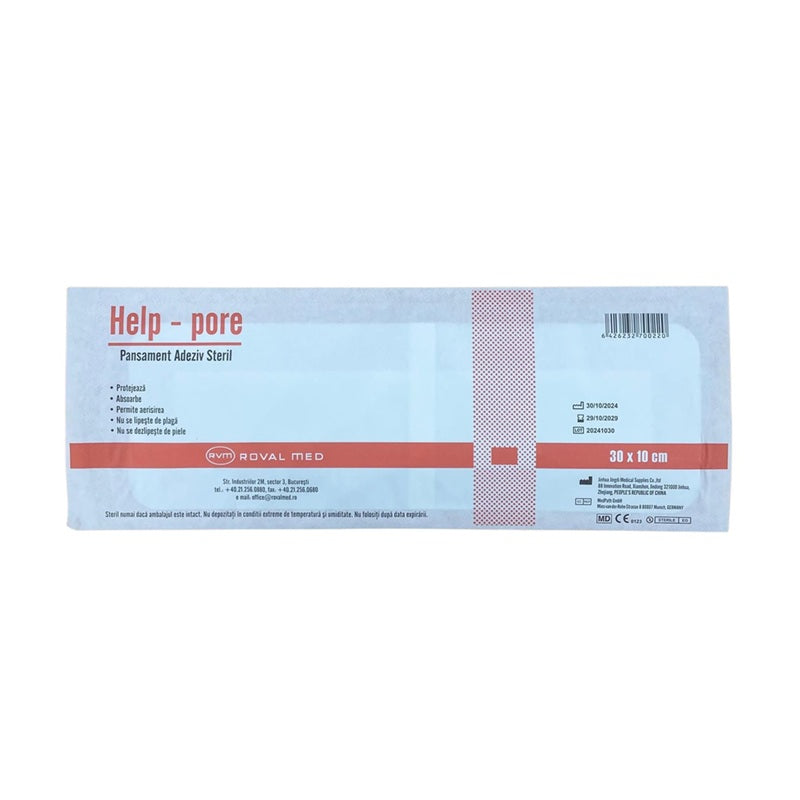 Pansament adeziv steril 10cmx30cm - Roval Med