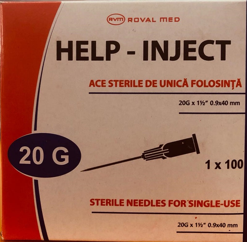 Ace seringa g20 0,90*40mm galben - Roval Med