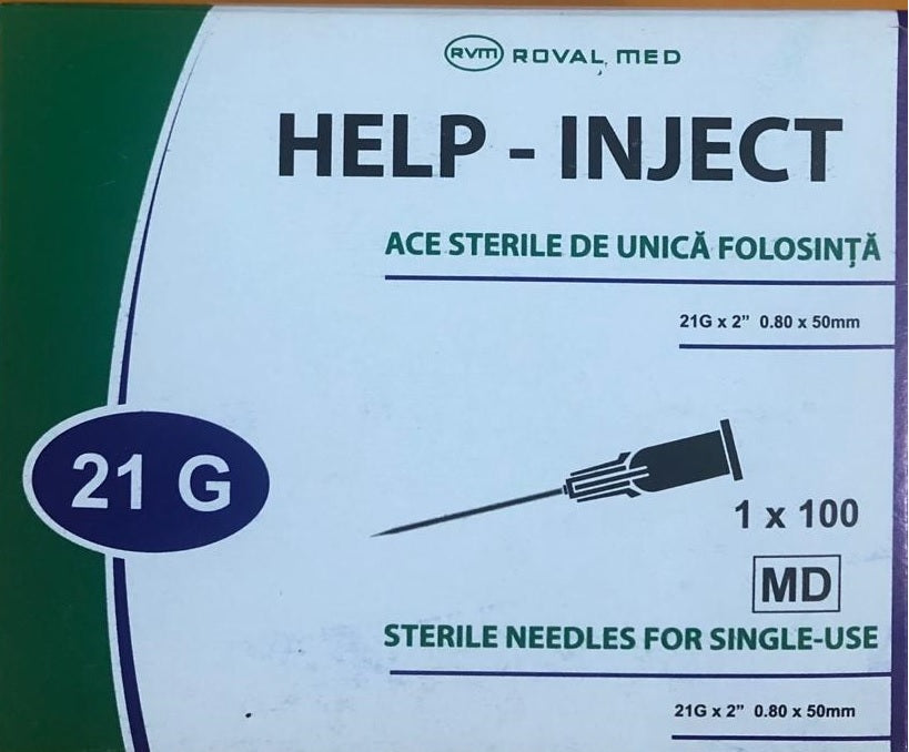 Ace seringa g21x2" 0,80*50mm verde - Roval Med