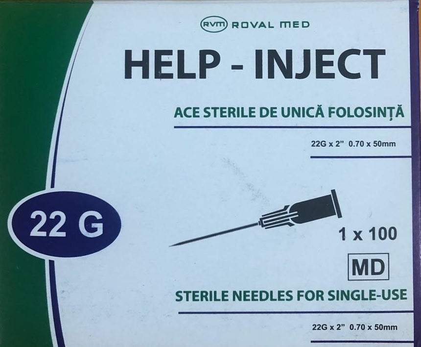 Ace seringa g22x2" 0,70*50mm gri - Roval Med