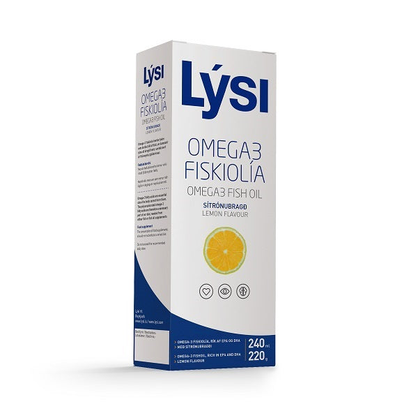 Omega-3 cu aroma de lamaie 240ml - Lysi